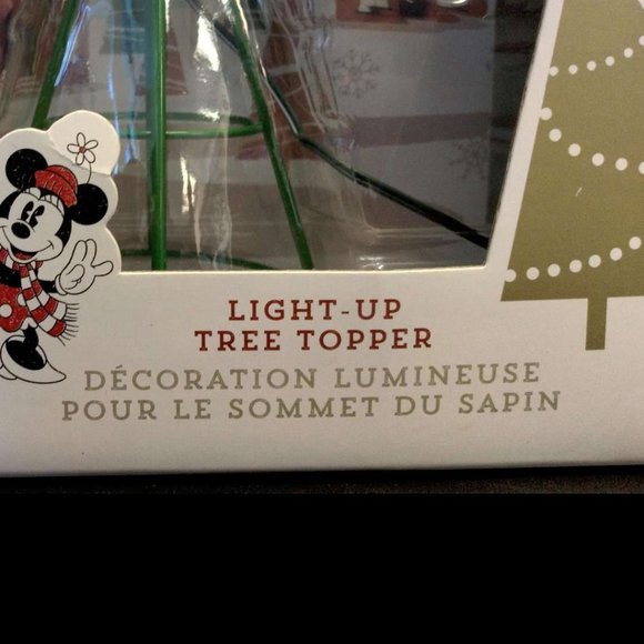 Disney Mickey and Minnie Mouse Light-Up Holiday Tree Topper - Picture 8 of 12